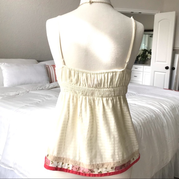 Pura Vida Embroidered Camisole Cotton Top Size Small - Picture 4 of 16